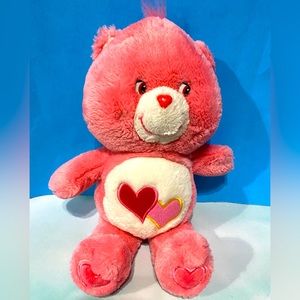 CARE BEARS VTG 2002 COLLECTIBLE HEARTS A LOT CARE BEAR PLUSH 14”